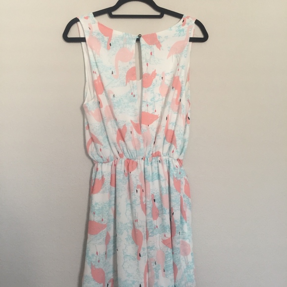 Everly Flamingo Romper - Picture 2 of 5